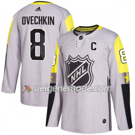 Herren Eishockey Washington Capitals Trikot Alexander Ovechkin 8 2018 NHL All-Star Metro Division Adidas Grau Authentic